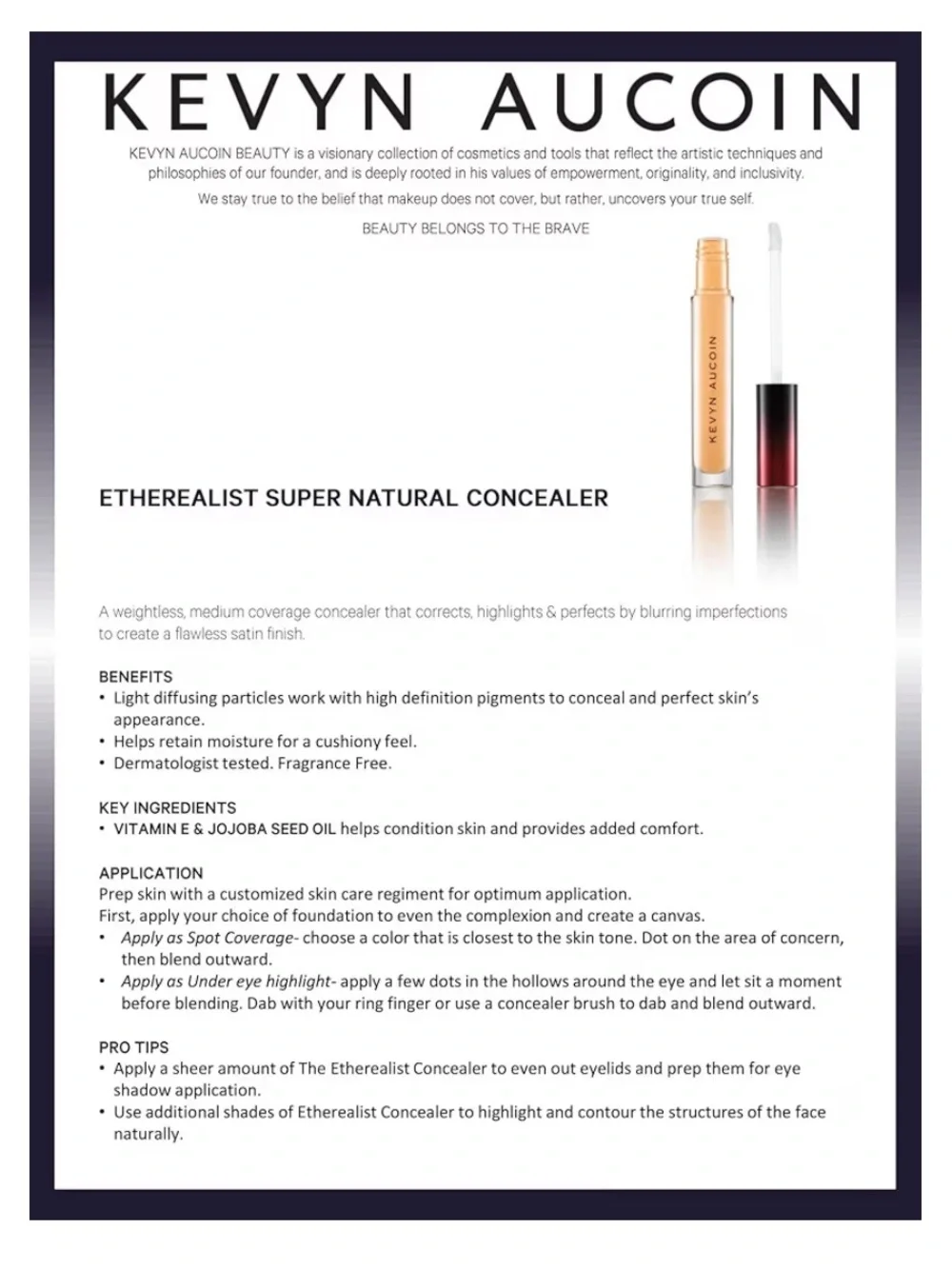 Kevyn Aucoin The Etherealist Super Natural Concealer. Light EC 01 NEW